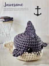 Crochet pattern shark pouffe - crochet,