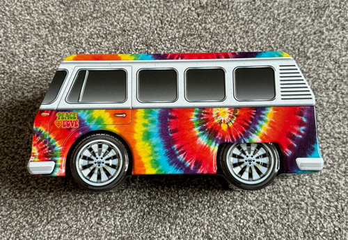 Vintage hippy style metal tin - vintage,