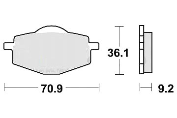 Set front brake pads - set, of