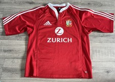British Lions Rugby Top Shirt New Zealand 2005 Short Sleeve Mens Medium Red