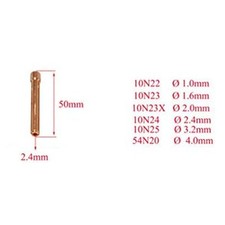 TIG Welding Accessories Mixed Size Kit for SR WP 17 18 26 Includes 12 Pieces