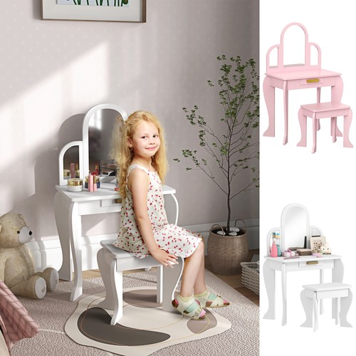 Kids dressing table and stool - kids,
