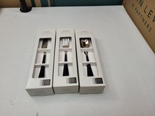 John Lewis Studio Cutlery Set – 12 Piece – Black – 4 x Forks, 4 x Spoons, 4 x Kn