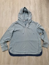 WHITE STUFF Mid Blue Hoodie Size 10 100% Cotton