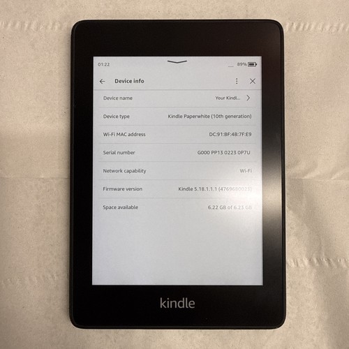 Kindle paperwhite 10th - kindle,