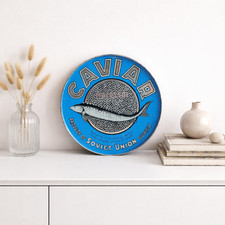 Black caviar Large soviet tin