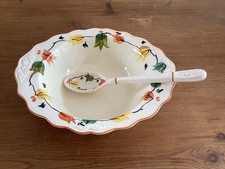 Crown Ducal bowl with spoon