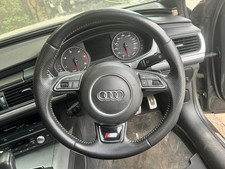 AUDI A6 C7 S LINE MULTI FUNCTION STEERING WHEEL PADDLE SHIFT 2012-2018 FREE P/P
