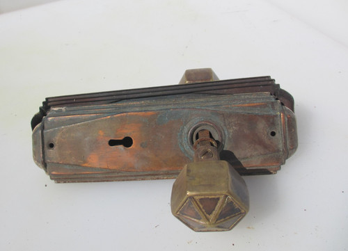 Vintage brass door - brass,