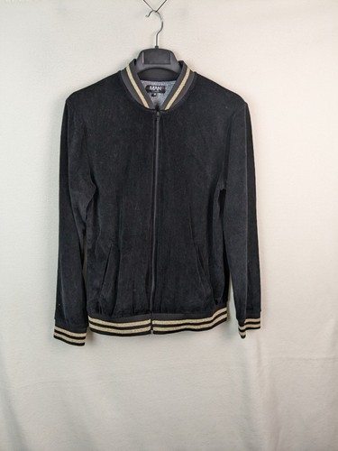 Mens casual velvet full zip