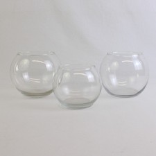 Lot of 3 Unbranded Clear Glass