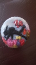 Needle Felted Brooch "