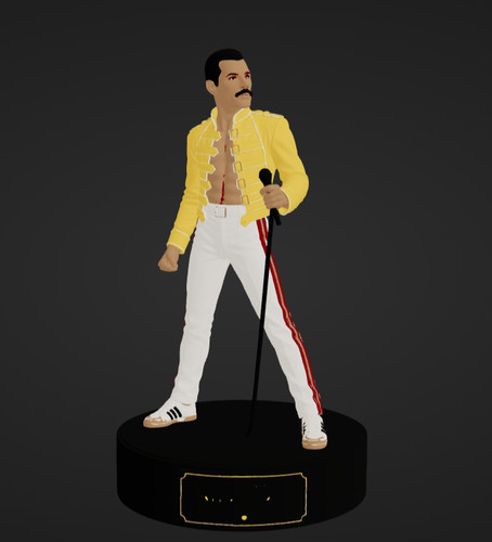 Freddie mercury printed - mercury, 3d