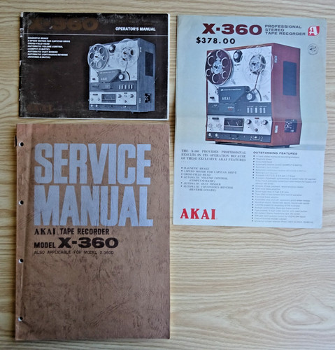 Akai 360 service - x-360, manual