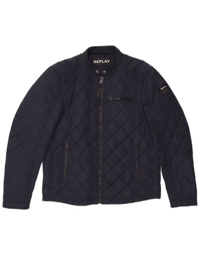 Replay mens quilted jacket - quilted, uk