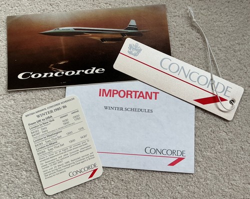Concorde schedule 1985 - concorde, 1985/86