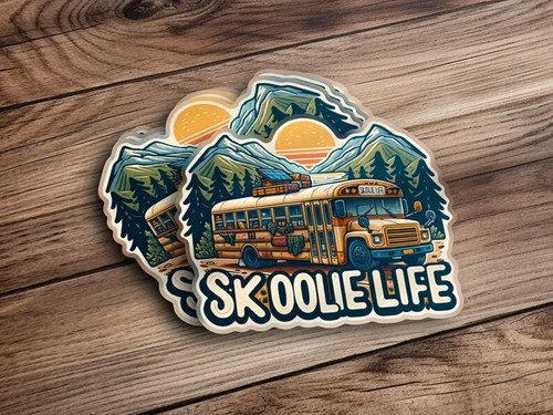 Skoolie life sticker - skoolie, –
