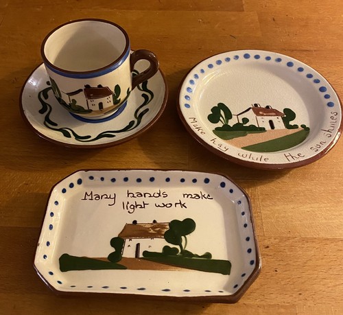 Devon motto ware plate - plate, dish