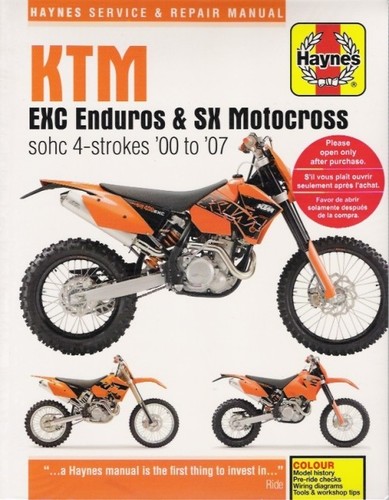 New 2000 2007 ktm exc - new,