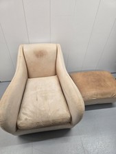 Matthew Hilton Heals Balzac Armchair and Footstool 