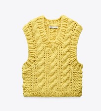 Zara Yellow Chunky Knit