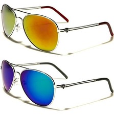 Mirrored pilot sunglasses