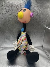 Vintage ERTL 1994 Jibba Jabba Jibber Jabber Green Mohawk Noisy Toy Doll 15"