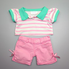Build bear pink white - bear,