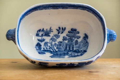 Antique blue white willow - antique,
