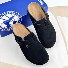 Birkenstock Boston Black Suede