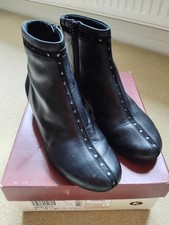K Shoes - Black Leather & Suede Ankle Boots.   Size 4.  Original Box.  RRP £60