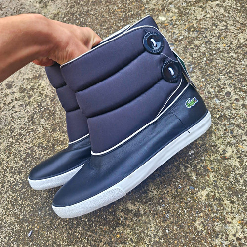 Lacoste navy slip padded - navy,