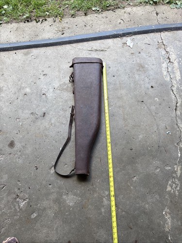 Vintage gun case - vintage, leather