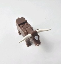 LEGO Cow Animal / Minifigure (Reddish Brown / Long Horns) Sets 60052 10193 71810