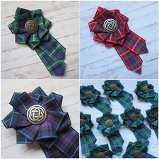 Tartan Plaid Celtic Button