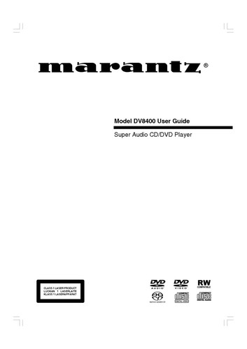 Marantz dv8400 dvd player - dv8400,