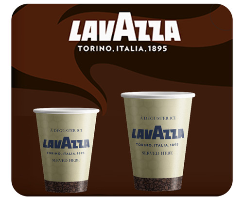 New lavazza embossed cups - new,