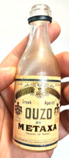 Ouzo by Metaxa 1.6 Oz Empty Glass Bottle no cap got buzzed in Greece