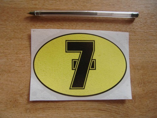 Barry sheene number decal - barry, 7
