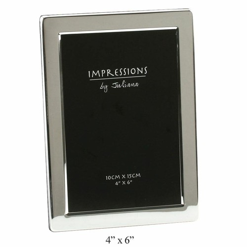 Silver plated flat edge - silver,