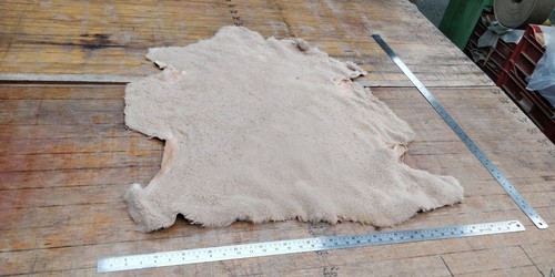 Beige genuine sheepskin seat - genuine,