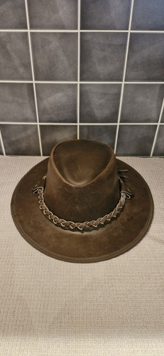Genuine outback leather hat - outback,