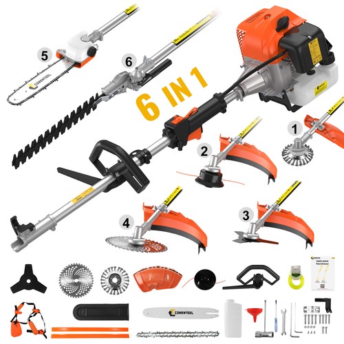 6in1 petrol strimmer 52cc - petrol,