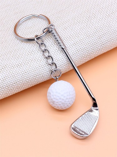 Golf club and ball - and, keychain