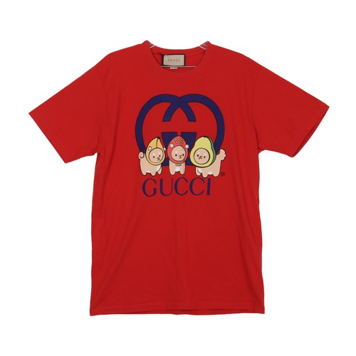 Gucci graphic shirt red - gucci,