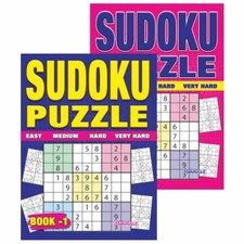 Sudoku Puzzles - A4 Puzzle Book Puzzles Books Childrens Adults Trivia UK Fun