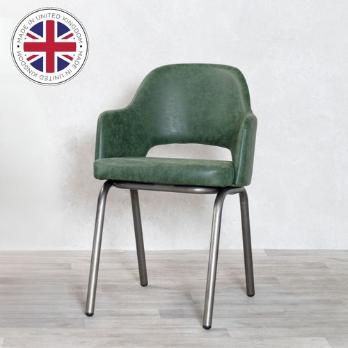 Green dining chair faux - chair,