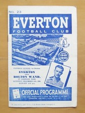 EVERTON v BOLTON WANDERERS