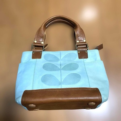 Orla kiely leather tote bag - tote,