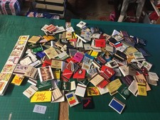 611 - Vintage  Collection Mixed Old Advertising Job Lot OF "FLAT "  MATCHBOXES